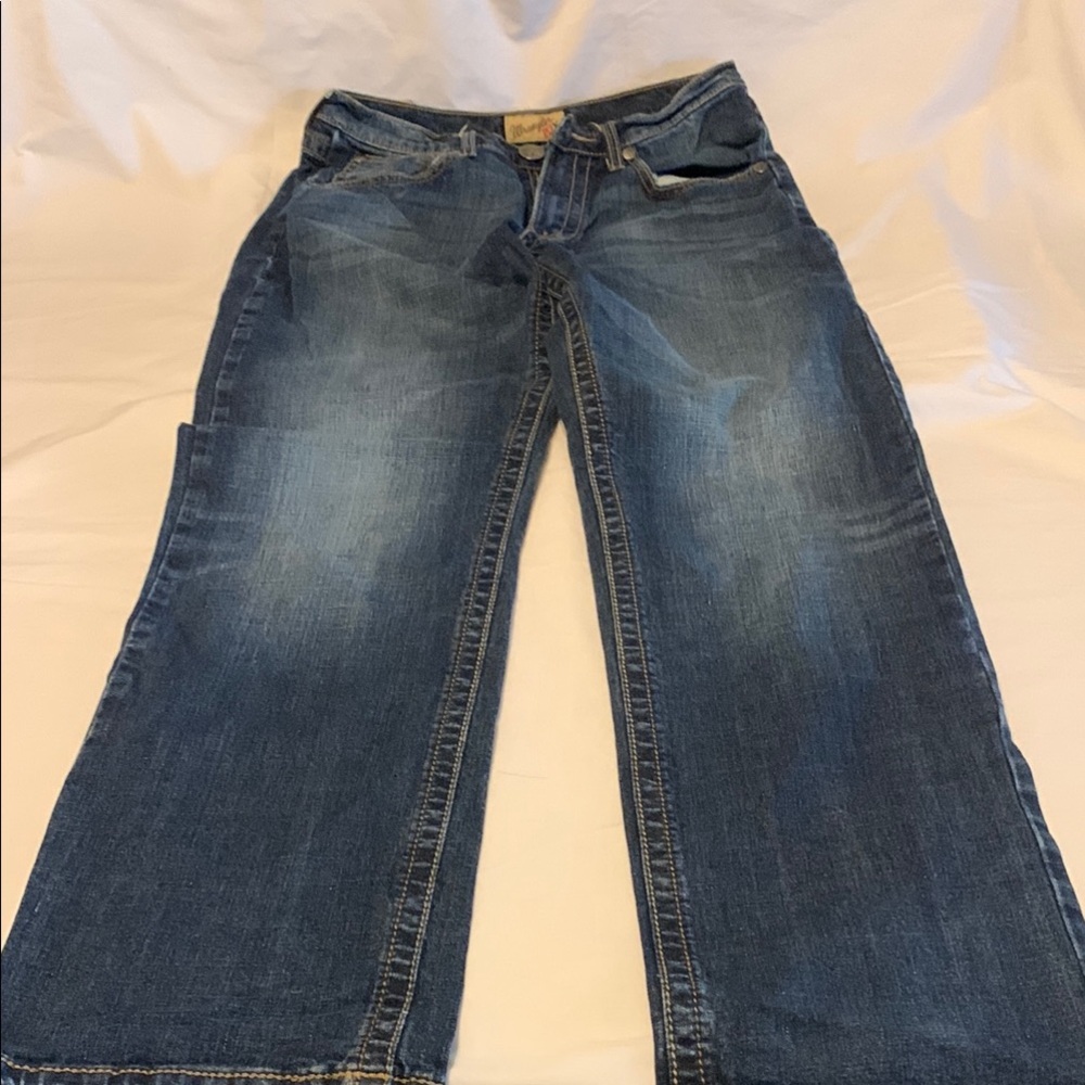 Wrangler Blue Bootcut Jeans - Picture 7 of 7